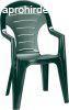 Bonaire sötét zöld műanyag kerti szék