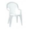 Bonaire műanyag kerti szék, fehér színben