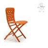 Zac spring narancs szék
