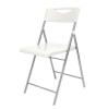 Összecsukható szék fém és műanyag Alba Smile fehér