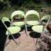 4db műanyag zöld kerti szék eladó