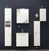 Kolpa-San Pixor 61 fürdőszoba alsó szekrény mosdóval, tükörrel (fehér)