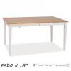 Fado II A Asztal Bővíthető 120-160cm Fehér Tölgy