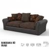 Barcelona 3 sz kanapé sötét barna-antracit szürke