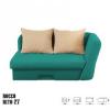 Rocco 2 sz kinyitható kanapé türkiz zöld