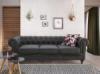Beliani Kárpitozott kanapé - szürke - vintage dizájn - CHESTERFIELD