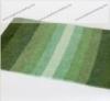 Csíkos zsenília szőnyeg, zöld, 70x200 cm