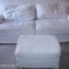 Ikea EKESKOG nagy, 4 személyes kanapé szófa lábtartó fehér