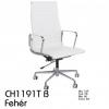 CH1191T irodai szék fehér bőr