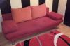Eladó használt, ággyá nyitható piros kanapé!
