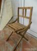 100 éves összecsukható fa szék gyermeknek