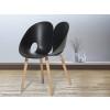 Fekete szék - Étkezőszék - Műanyag szék - MEMPHIS