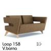 D2 Loop 158 cm széles kanapé világos barna