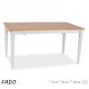Fado Asztal 120cm Fehér Tölgy