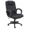 Főnöki szék. szövetborítás. fekete lábkereszt. LGA 69 T. fekete (BBSZV179)