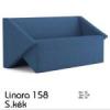 D2 Linara 158 cm széles kanapé sötét kék