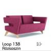 D2 Loop 138 cm széles kanapé rózsaszín