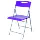 Összecsukható szék, fém és műanyag, ALBA Smile lila