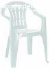 Mallorca műanyag fehér kerti szék