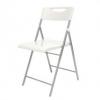 Összecsukható szék. fém és műanyag. ALBA Smile. fehér (BAS19)