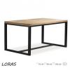 Loras Asztal 150cm Tölgy Fekete