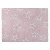 Rózsaszín szőnyeg fehér szélű csillagokkal - Lorena Canals