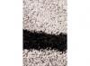 Shaggy szürke fekete fehér hattyú mintás 8209 szőnyeg - 80x150 cm