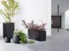 Beliani Fekete virágtartó - virágedény - virágcserép - kültéri - szögletes - 60x25x30 cm - ORTA