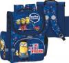 Minion, Minyon ergonómikus hátizsák, iskolatáska 36x28x17cm, kék, The Minion Invasion