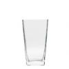 ALMUT váza átlátszó üveg 20cm szögletes