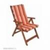 Kerti karfás szék narancssárga párnával - 5 pozíciós karfás szék 106x64x61,