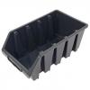 Tároló doboz, ergobox 4, nagy, 205 340 155mm, műanyag, fekete