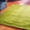 Shaggy szőnyeg, zöld (világos), 160x220cm, lila Tulipo szőnyegtokban