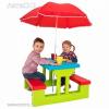 ÚJ gyermek kerti bútor gyerekbútor kerti pad napernyővel