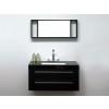 Fekete fürdőszoba bútor mosdó tükör - Fürdőszoba szekrény - BARCELONA