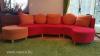 Piros-narancssárga, jó állapotú KIKA ülőgarnitúra kanapé