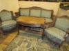 Antik Bécsi barokk szalongarnitúra : 3-as kanapé 2 fotel asztal