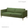 Karlstad 2 személyes fix kanapé huzat eladó zöld színben