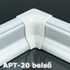 Aluminium profil eloxált (APT-20) belső sarokelem