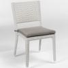 Dynamic műrattan kerti szék mosott fehér