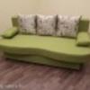 Ágyneműtartós, kihúzható kanapé, zöld, ÚJ! SZIVACSOS