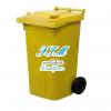 240 l.KUKA sárga hulladéktároló műanyag 240l. kültéri